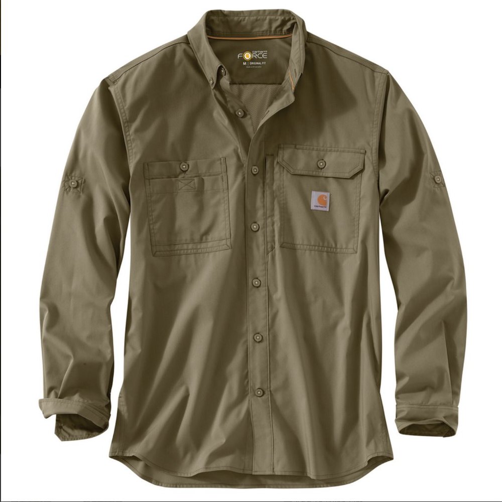 Carhartt Men's Force Ridgefield Long Sleeve Shirt - size M, new with tags